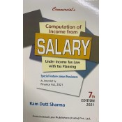 Commercial's Computation of Income From Salary Under Income Tax Law with Tax Planning 2021 by Ram Dutt Sharma